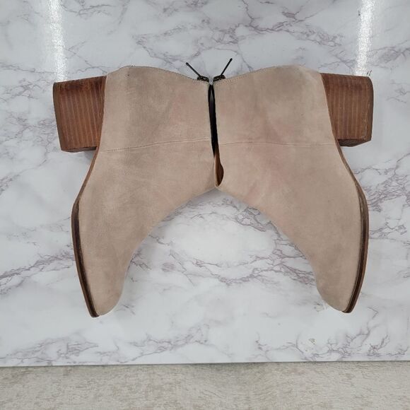 Seychelles Leather Floodplain Sand Suede Leather Ankle Booties Women's Size 8 - Picture 8 of 16